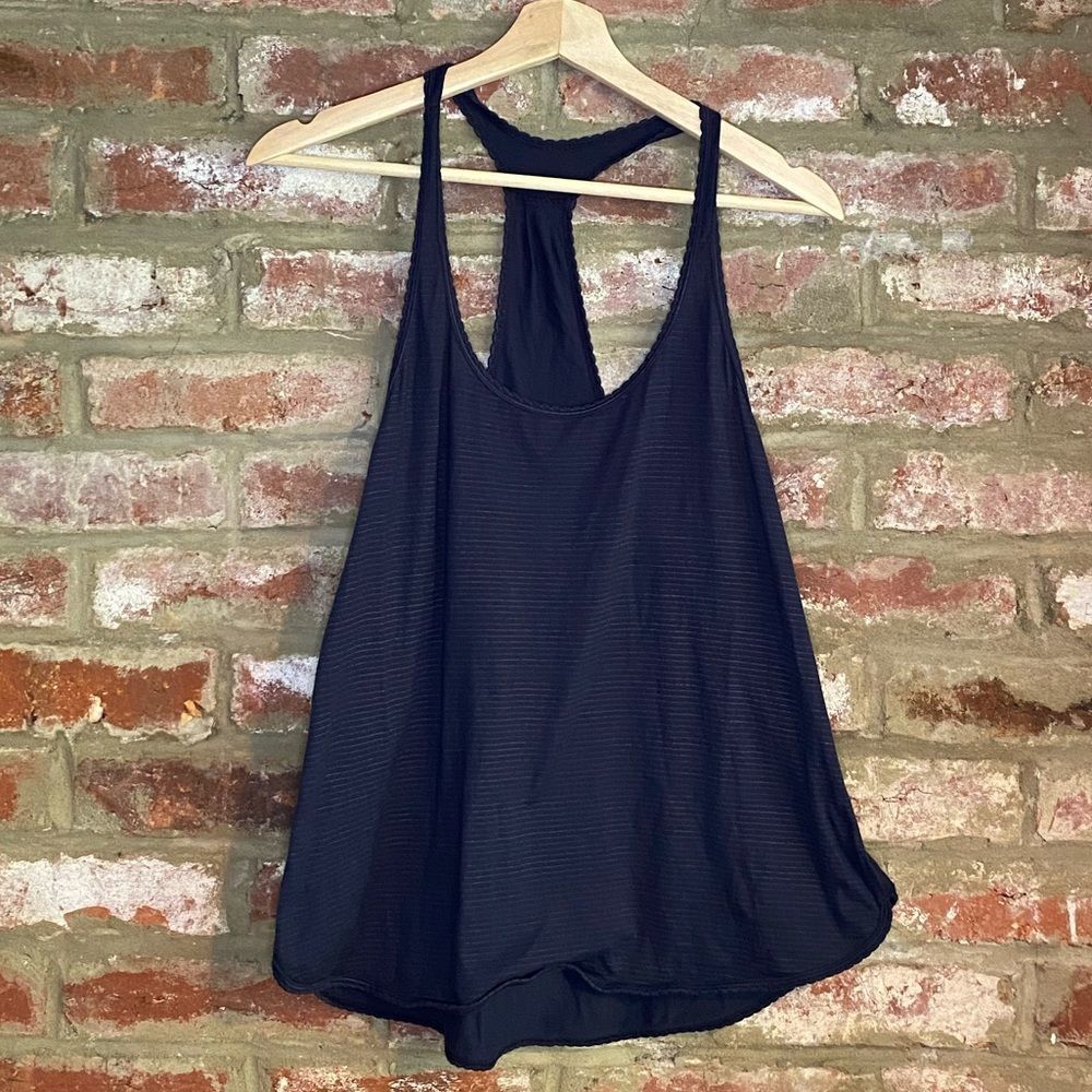 Lululemon What The Sport Navy Blue Tank Top
